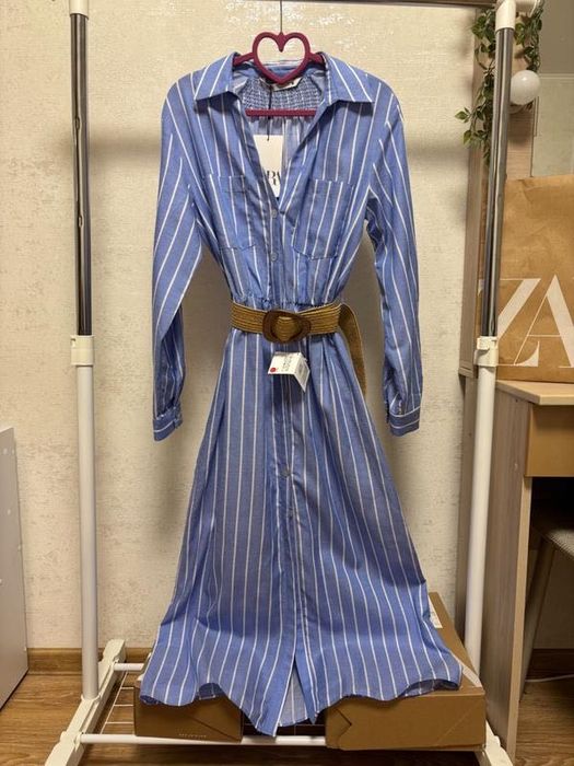 Сукня-сорочка Zara з ременем розмір S/36