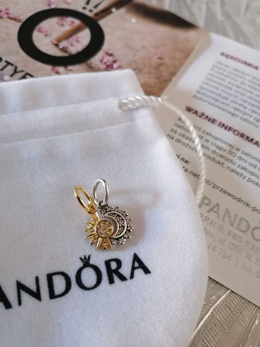 Słońce i księżyc zawieszka Pandora