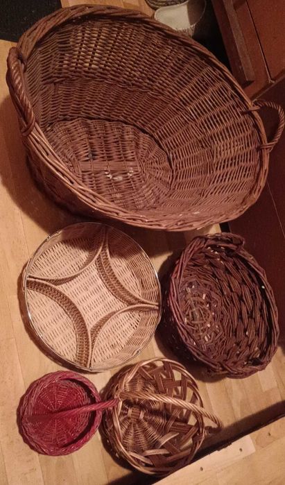 Kosze wiklinowe super stan