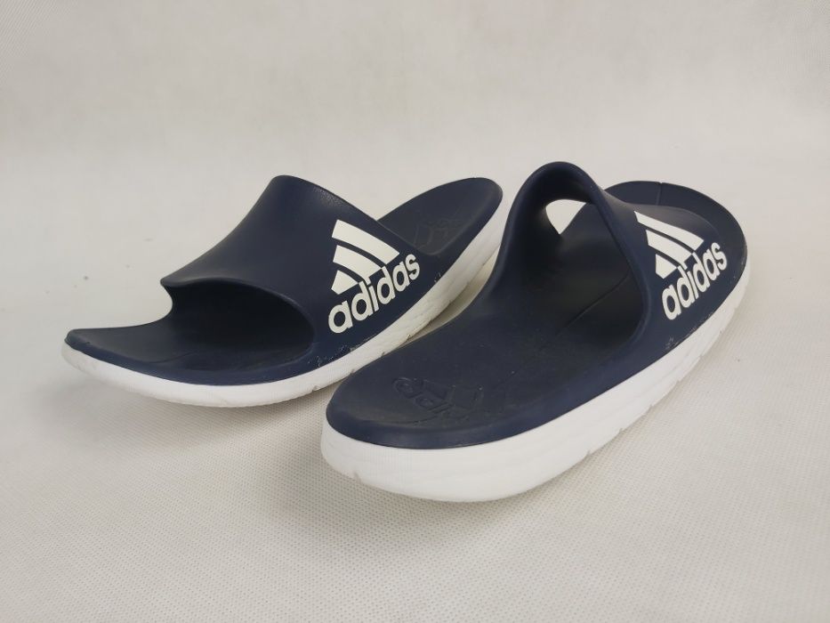 Klapki ADIDAS granatowe uk10 eu 44 1/2