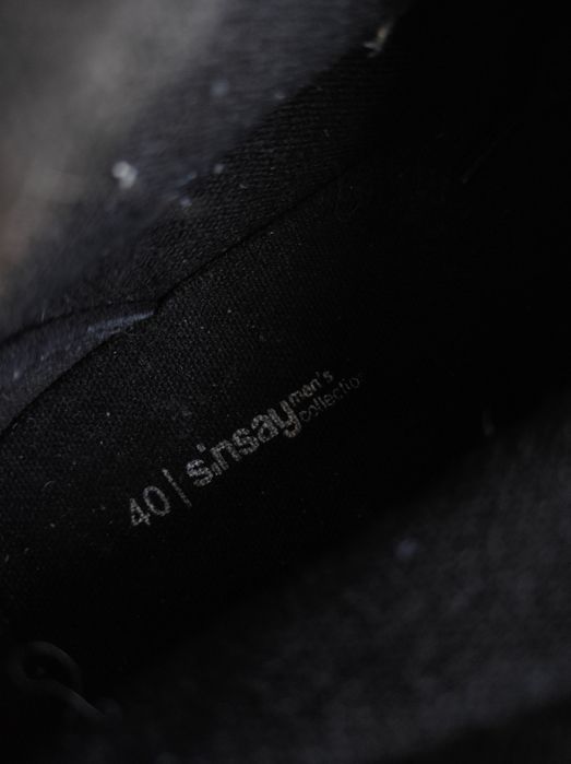 Sinsay кросівки кеди чорні еко-шкіра 40 розмір оригінал ідеал