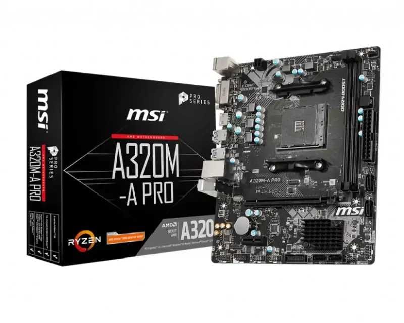 PC DESKTOP NOVO - Cx m-ATX Nox Lite 030 Preta 500W, MSI A320M-A Pro, 8GB RAM, SSD 120 GB