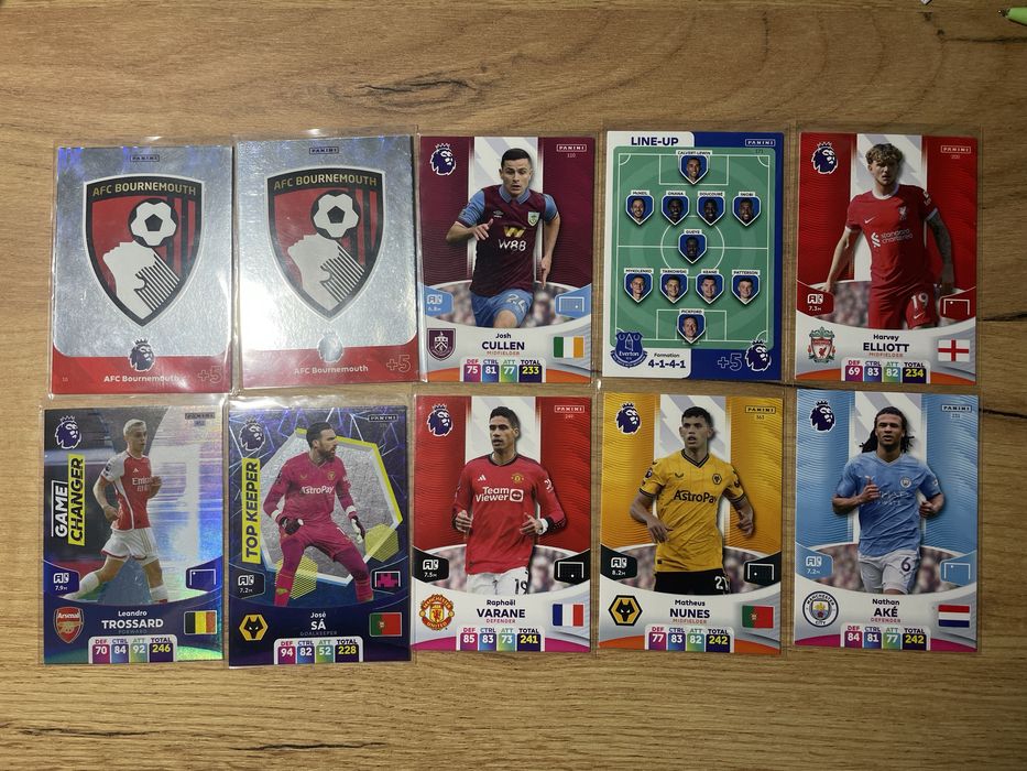 Картки panini adrenalyn xl premier league 2023/2024