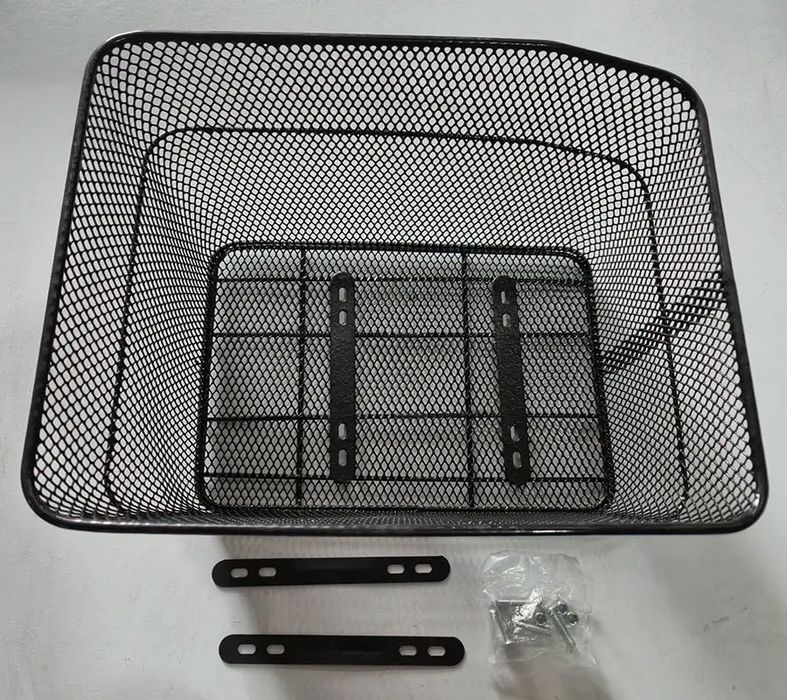 Корзина велосипедная Baisike СК-01 стальная, колесо 28", Черная