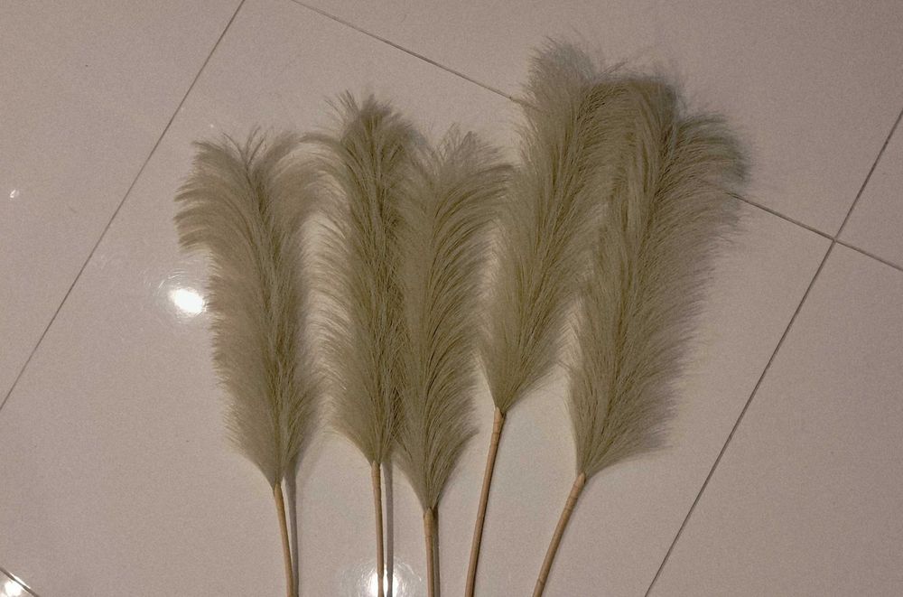 Conjunto de flores artificiais IKEA Erva-das-Pampas