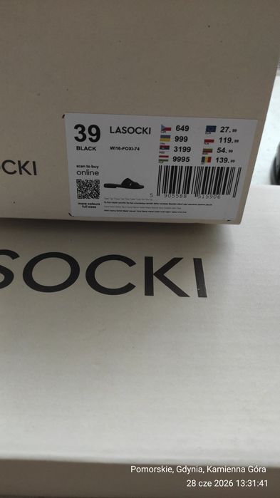 Klapki Lasocki 39