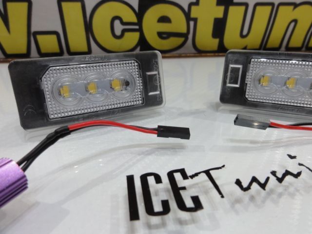 Suporte De Lâmpada De Matricula Com Led Branco Para Audi A1, A3, A4 B8, A5, A6, A7, Q3, Q5, Q7, TT, TTS, TTRS, Porsche Panamera 2010-, Seat Alhambra,