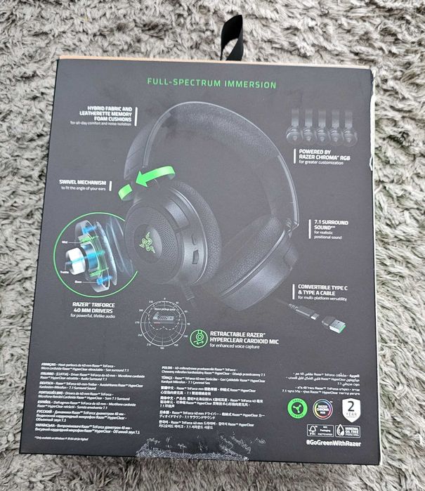 Headset Razer Kraken V4 * SEMI-NOVO *