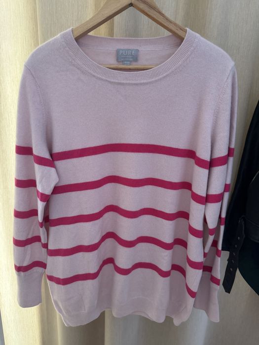 Damski sweter Pure Cashmere w paski na wiosnę