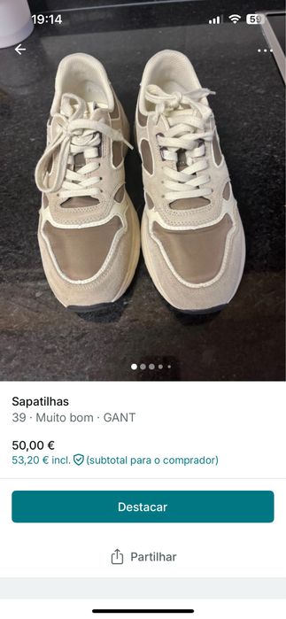 Sapatilhas gant como novas