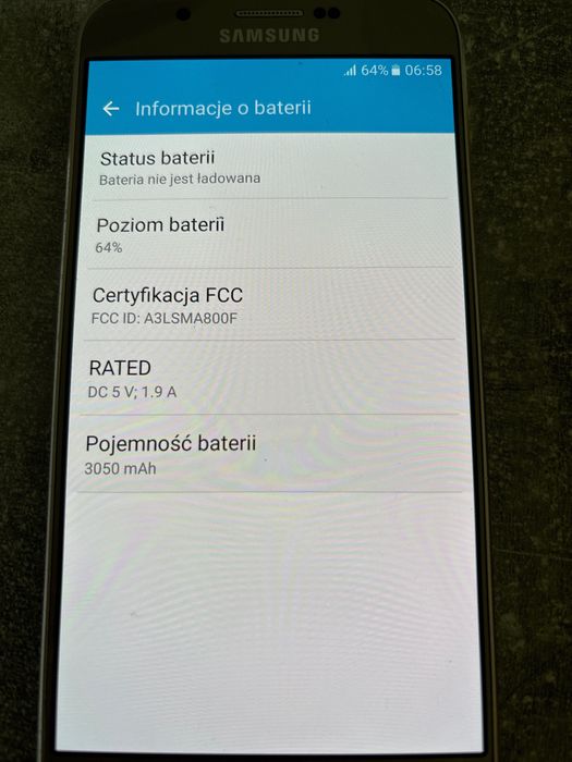 Samsung Galaxy A8 duos srebrny używany 2016
