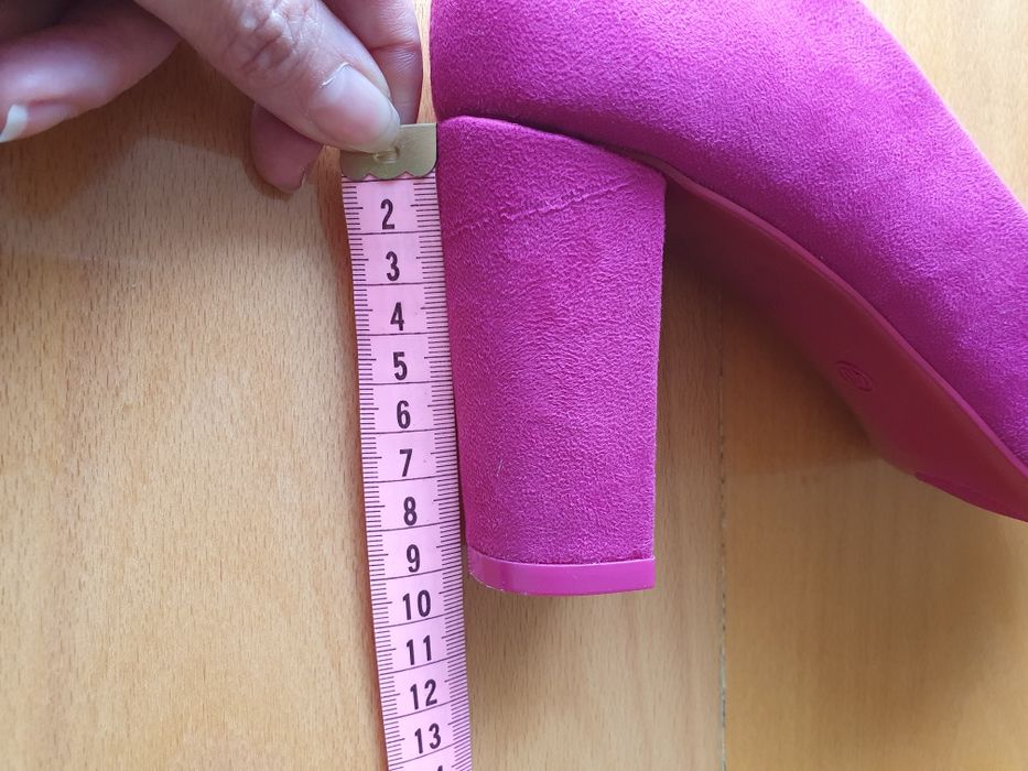 Buty na wysokim obcasie różowe fuksja różowe Seastar rozm. 40