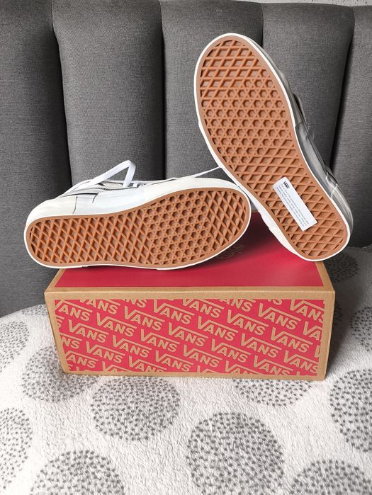 Sapatilhas cano alto Vans Sk8-Hi Reconstruct em branco