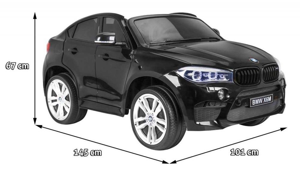 Auto Autko samochód BMW X6M 240W dwuosobowe na akumulator