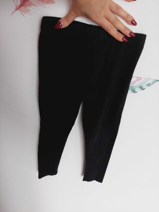 Czarne legginsy primark 4-5l 104-110 cm