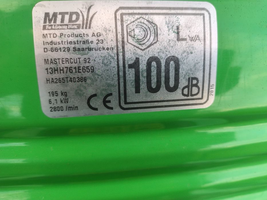 Kosiarka Traktorek MTD MasterCut 92