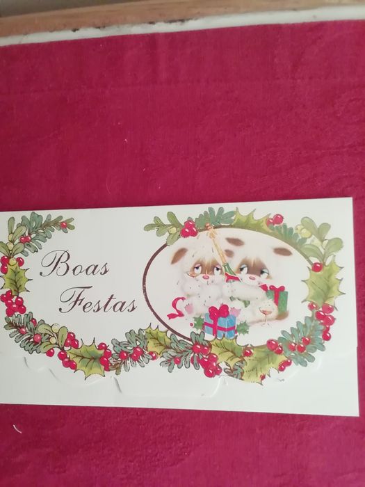 Postal/carta de Boas Festas de 1997