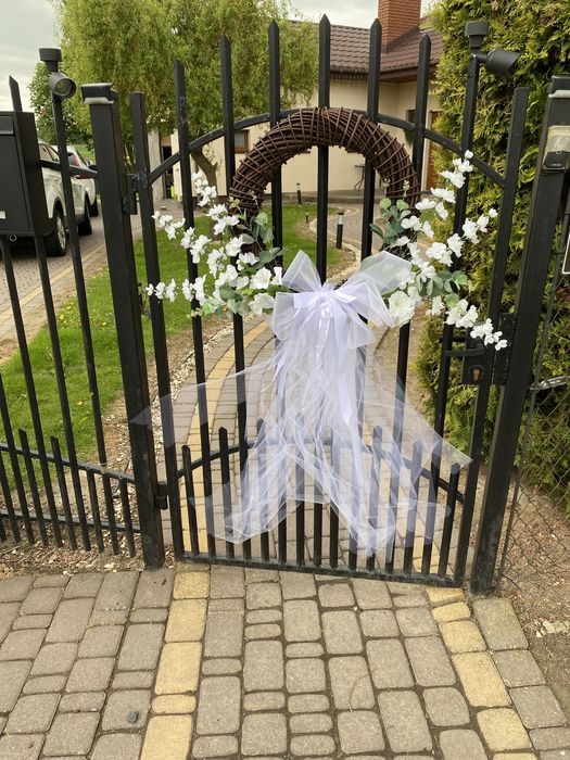 Ozdoba na bramę ślub 3 szt