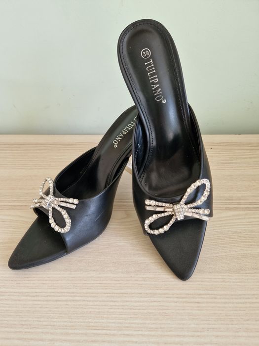 Klapki na obcasie rozmiar 39