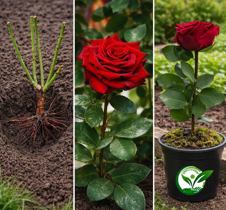 Кущові троянди з корінням  саджанці в рози горшках та копані недорого