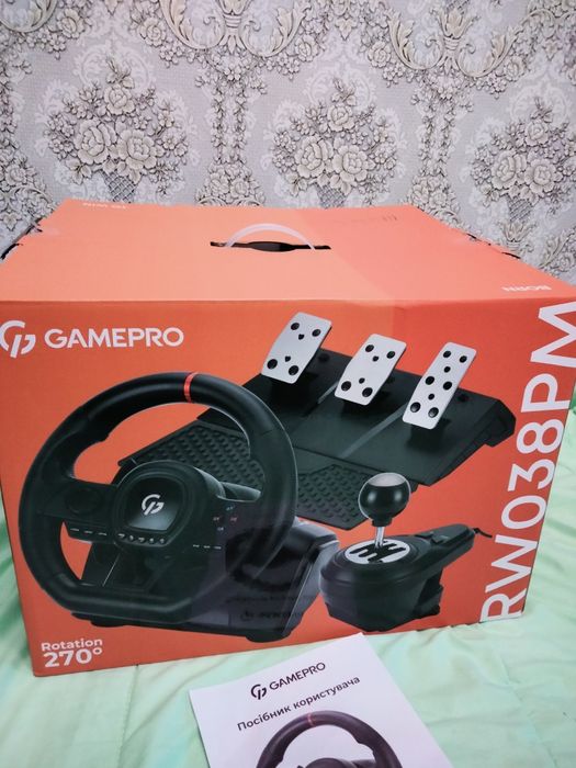 игровой руль .gamepro.Новый!