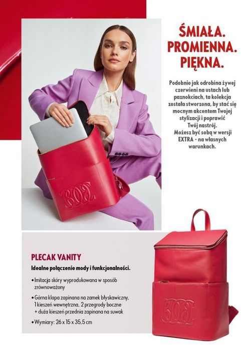 Plecak Vanity fuksja Oriflame