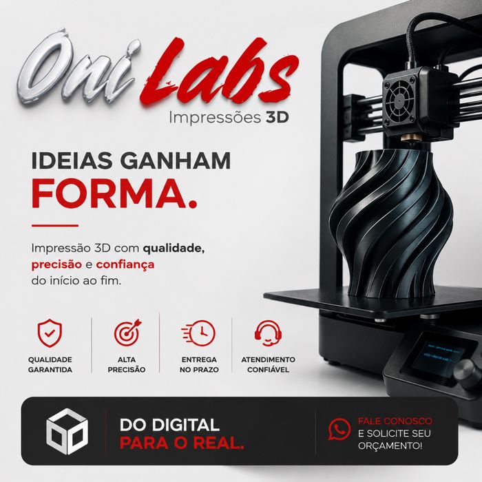 Impressão 3D sob Encomenda — Traga a sua ideia a vida!