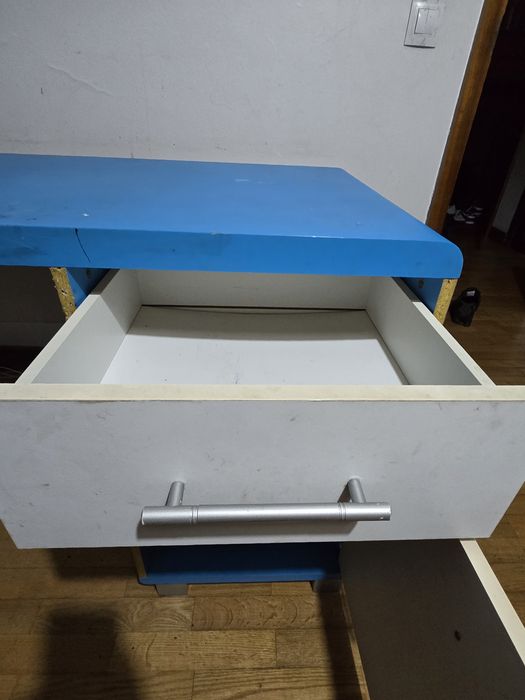 Cama + escritório Quarto menino/ jovem Madeira maciva
