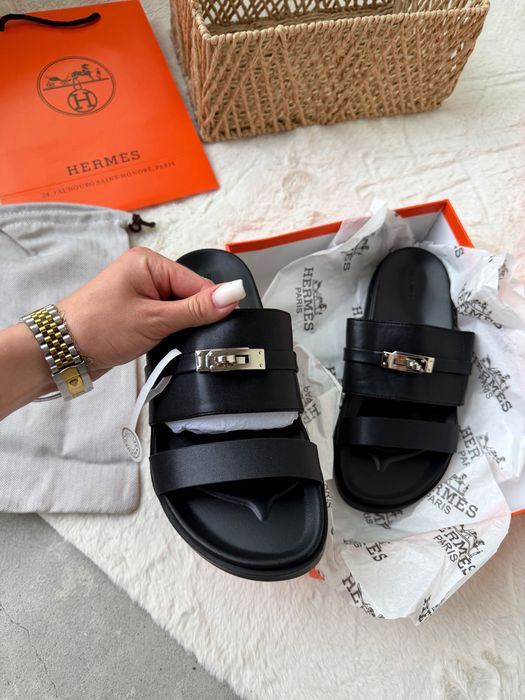 Тапочки Hermes жіночі