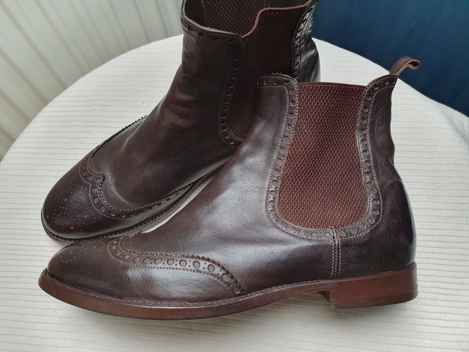 Alberto Fasciani luksusowe sztyblety chelsea boots roz. 42/42.5