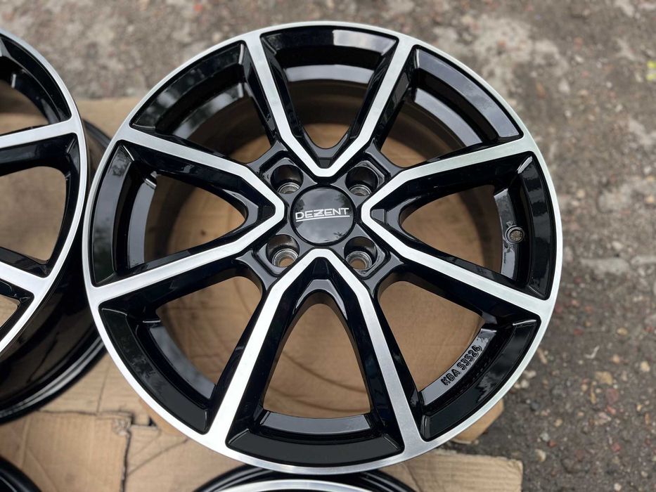 4x felgi aluminiowe DEZENT TN black 16"x6" rozstaw 4x100 ET 38 NOWE