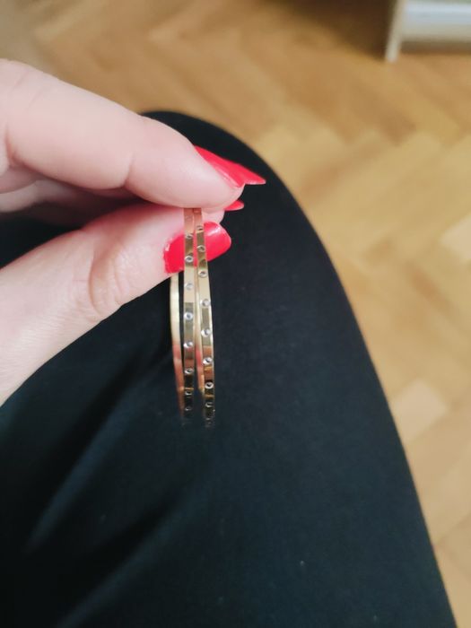 Piękne kolczyki kółka 5 cm 585