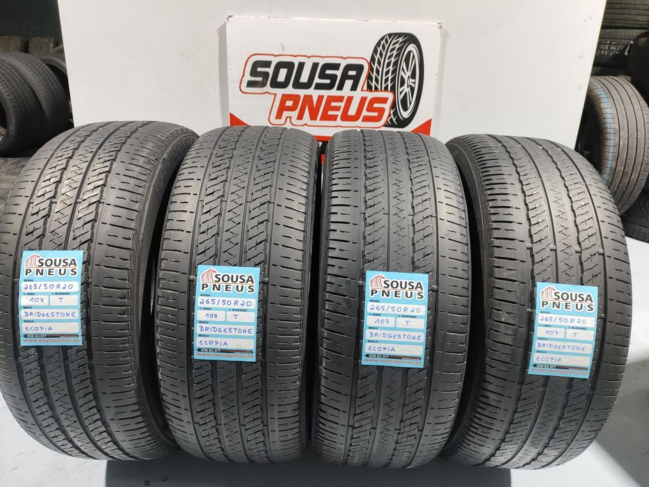 4 pneus semi novos 265-50R20 Bridgestone - Oferta dos portes