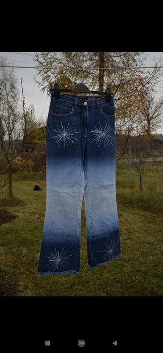 Vintage spodnie dzwony jeans