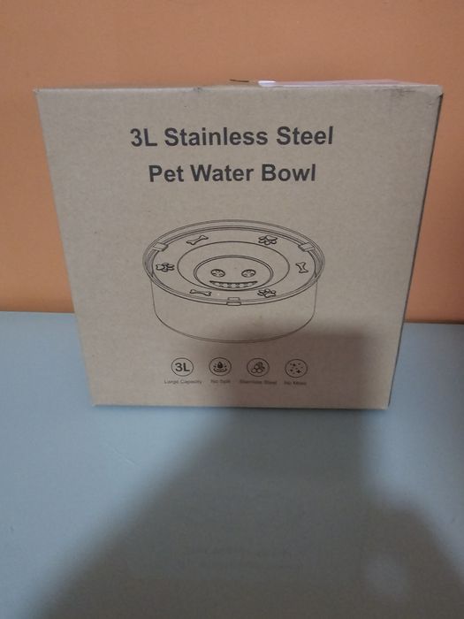 Bebedor anti-gotejamento, 3 L Bebedor anti-salpicos cão, bebedor cão g