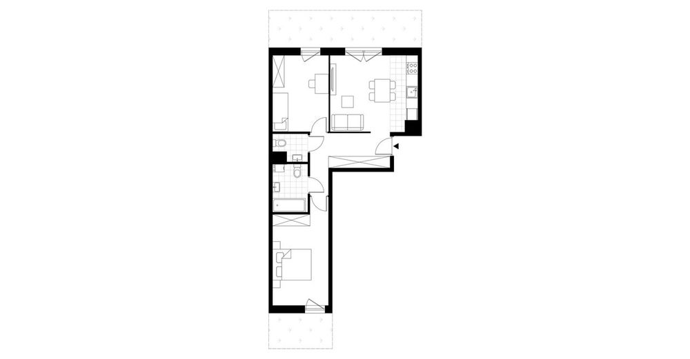 3-pokojowe mieszkanie 61 m² + 2 ogródki - Widok 3