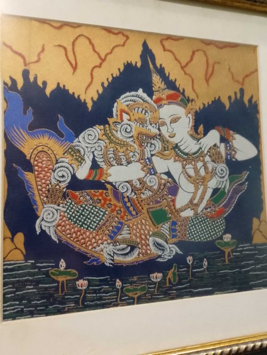 Quadro Ramayana e Hanuman