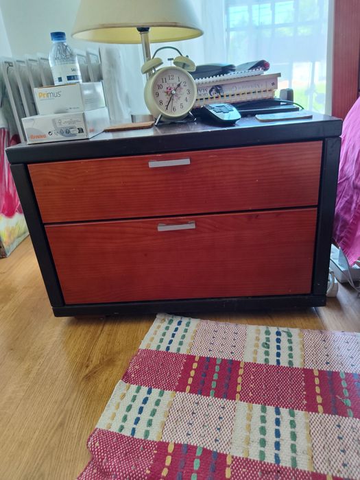 Cama/Somier, colchão  -l king size - Cerejeira maciça