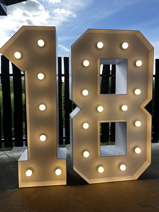 Cyfry LED 18 Osiemnastka