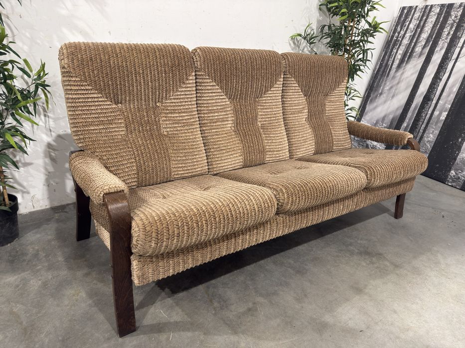 Piękna duńska sofa w stylu Vintage  Sztruks idealny  stan wysyłka