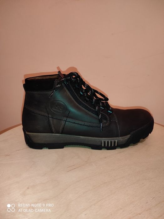 Мужские кожаные зимние ботинки