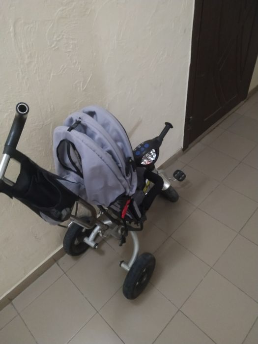 Детский велосипедик с родительской ручкой