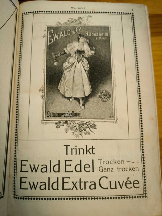 Antykwaryczna książka biograficzna Wer ist's? V. Ausgabe 1911