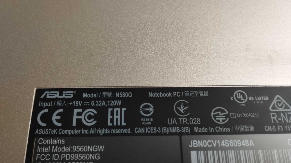 Ноутбук Ігровий Asus i7-8750h GTX 1050