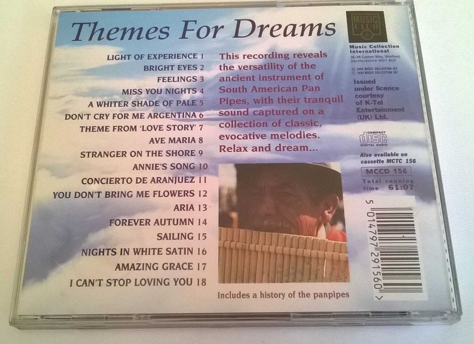 THEMES for DREAMS - The Magic Sound of the Panpipes 1 CD bardzo dobry stan