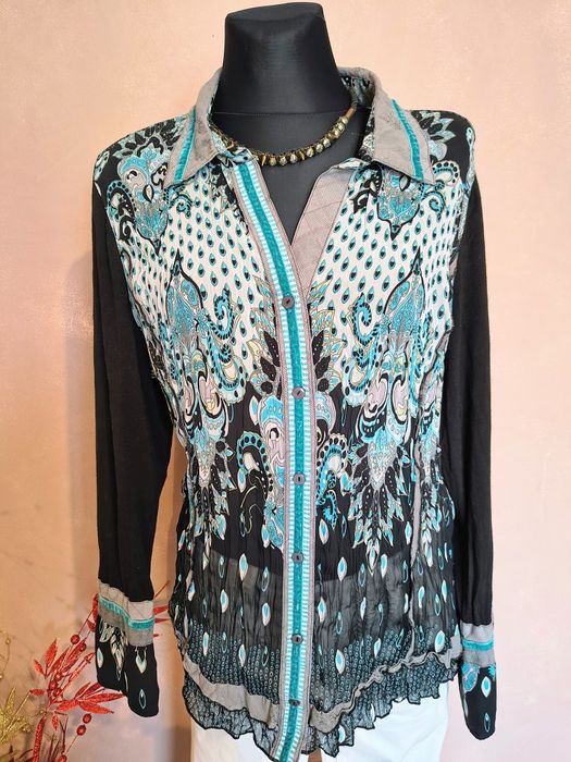 Damska koszula z kołnierzykiem r. 3XL