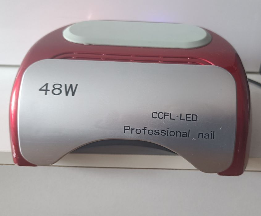 Lampa 48W Dual LED UV Timer + Sensor LED06 Czerwo