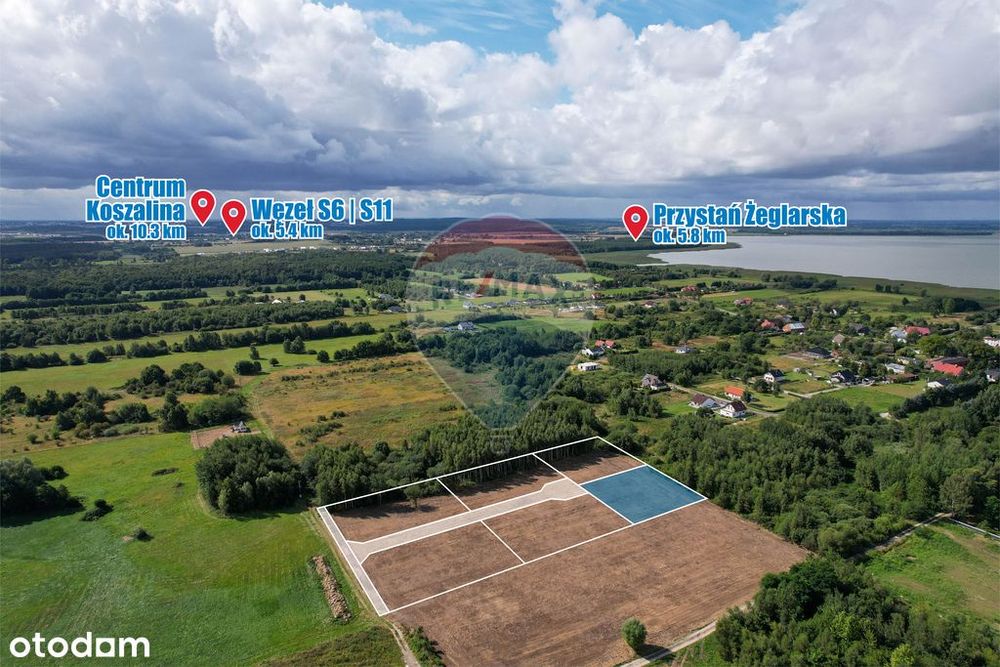 Działka budowlana 1592 m²: Koszalin Łabusz  94/23