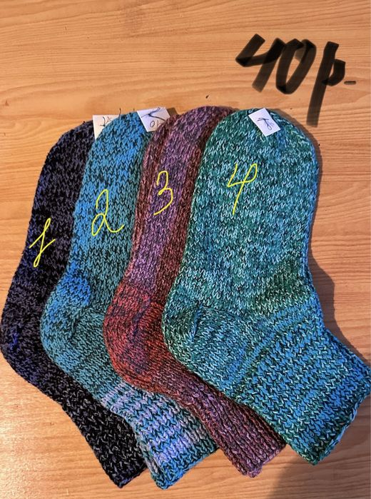 Продам теплые носки ручной работы всех размеров