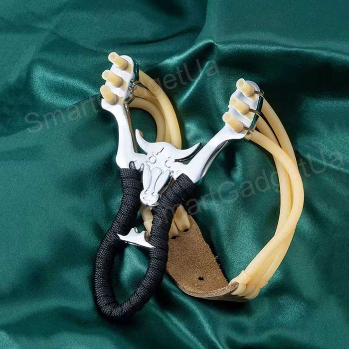 Потужна Рогатка "Буйвол" + зміцнена гумка + 20шт кульок